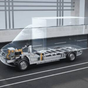 Electric 4.5T Logistics Truck Chassis